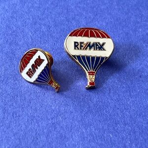 Vintage Re Max Hot Air Balloon Pins
